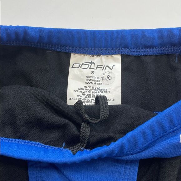 Dolfin Mens Blue/Black Swim Briefs Elastic Edges Blue Sz S - Picture 2 of 6